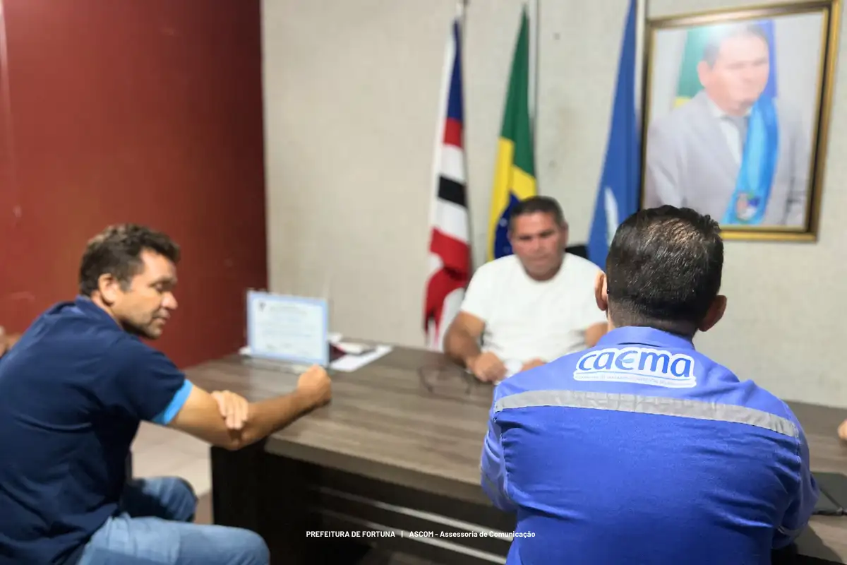 Foto 3 – Prefeitura de Fortuna recebe novo gerente regional da CAEMA para discutir melhorias no abastecimento de água