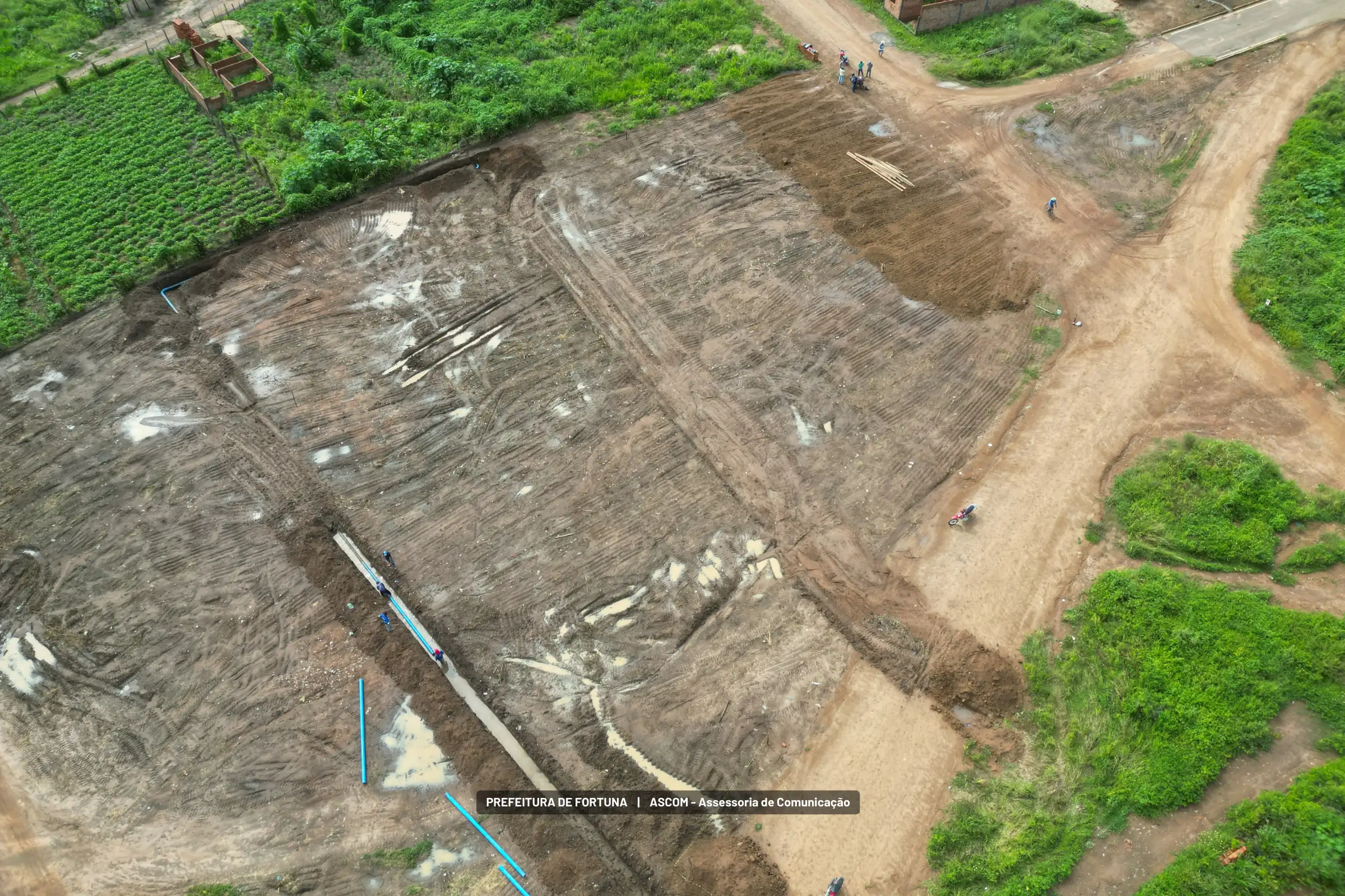 Foto 1 – Preparando o terreno para mais saúde em Fortuna