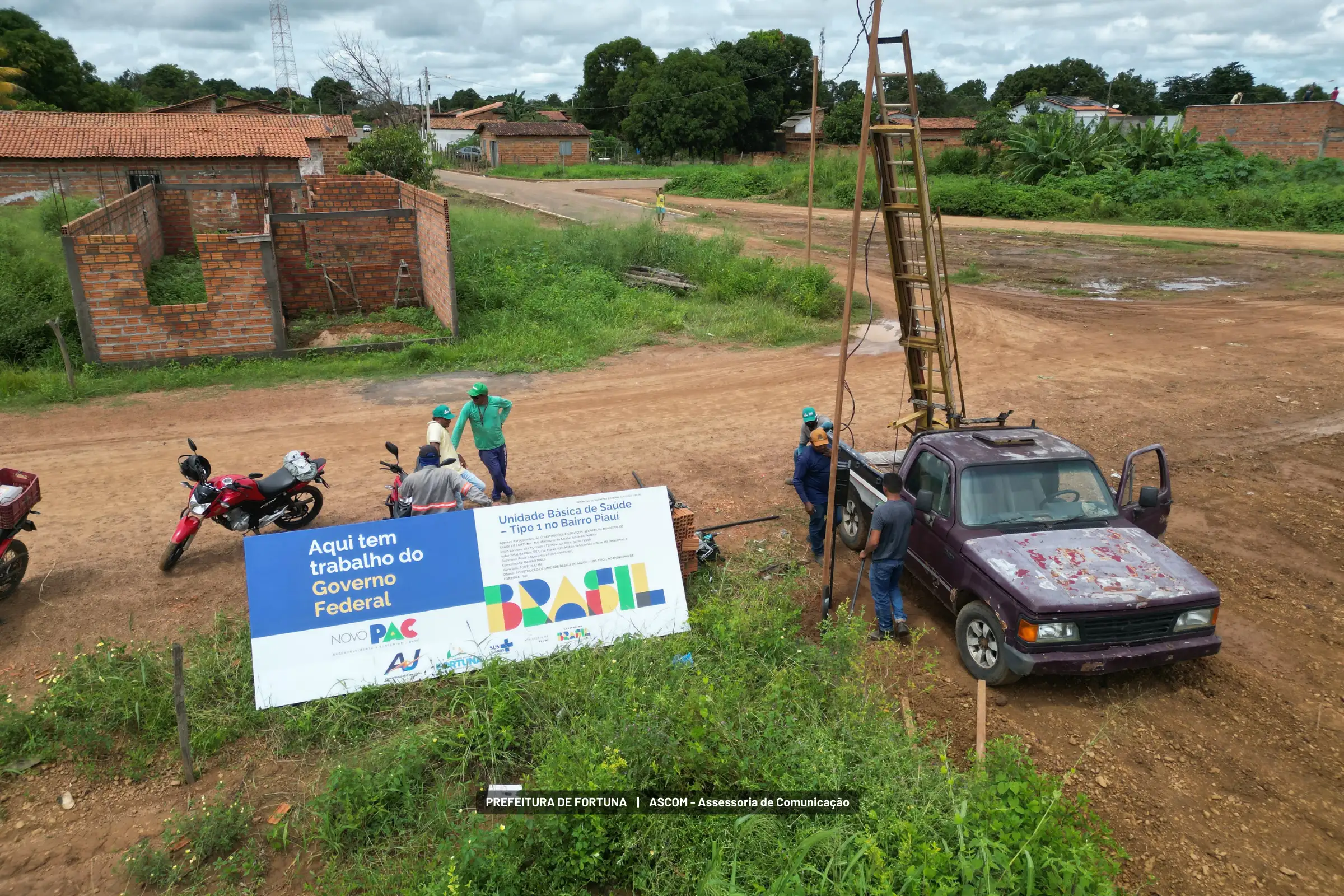 Foto 2 – Preparando o terreno para mais saúde em Fortuna