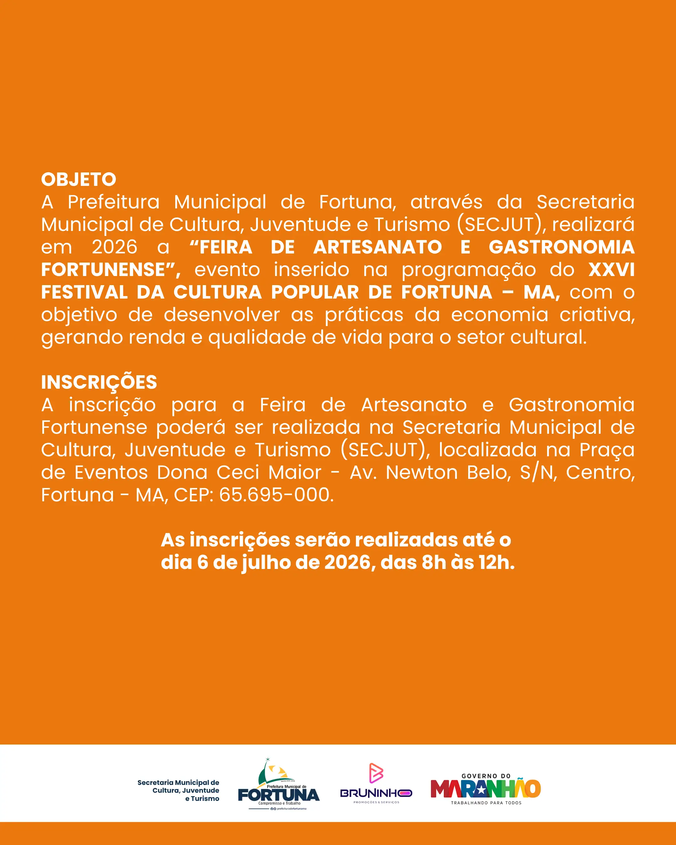 Foto 9 – Chegou a sua vez de fazer parte do maior festival da nossa cultura!