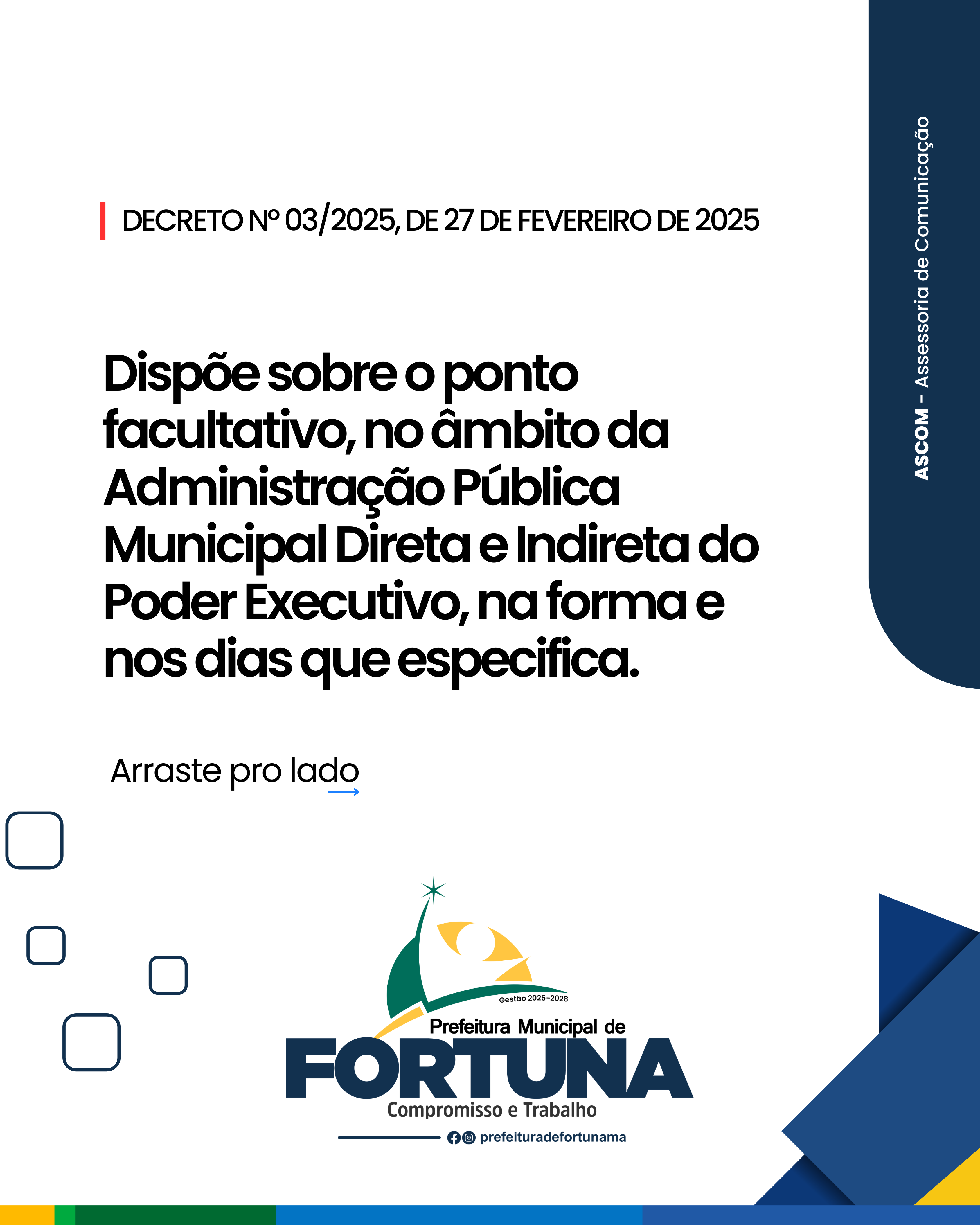 Foto 1 – DECRETO Nº 03/2025, DE 27 DE FEVEREIRO DE 2025