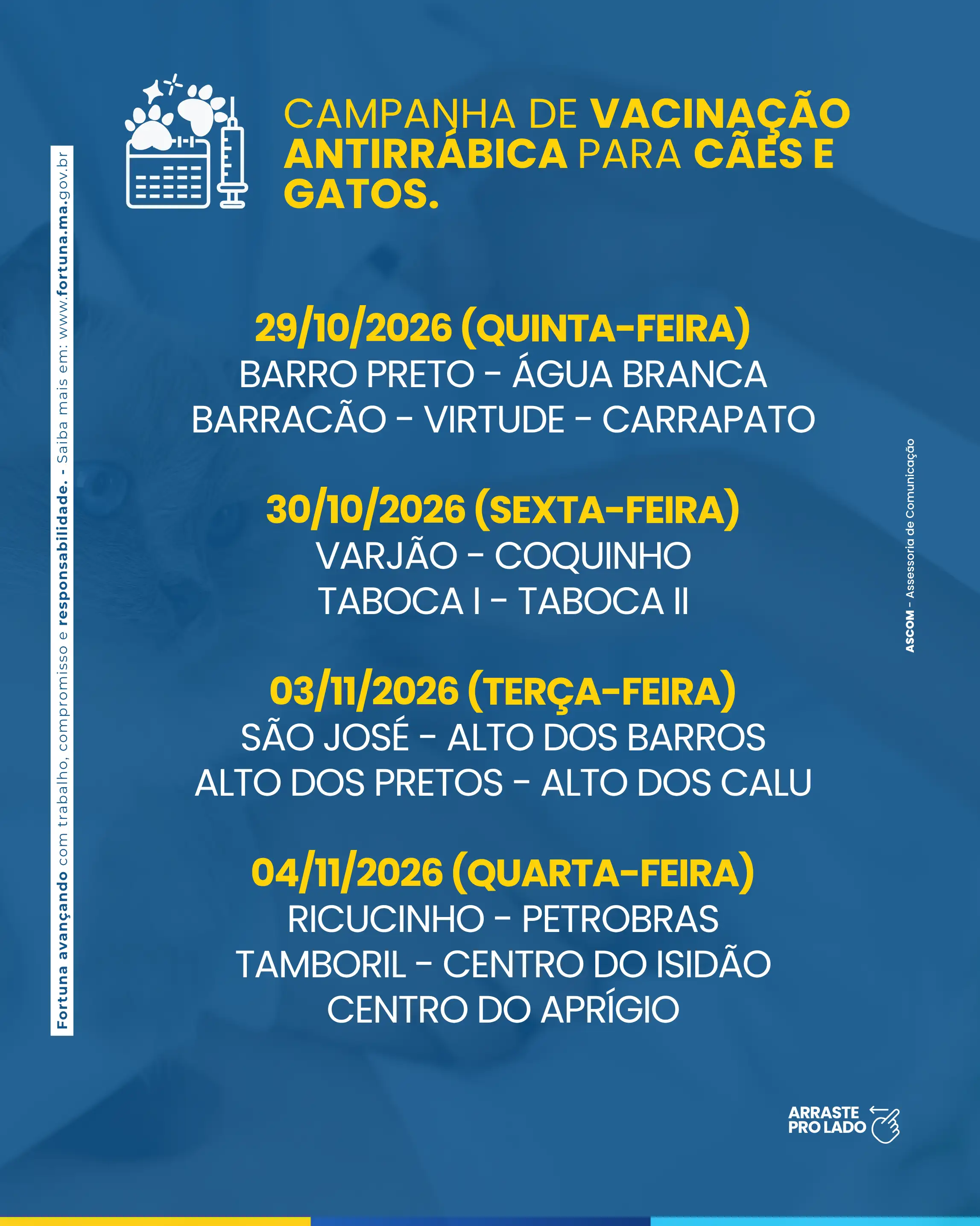 Foto 2 – CAMPANHA DE VACINAÇÃO ANTIRRÁBICA PARA CÃES E GATOS