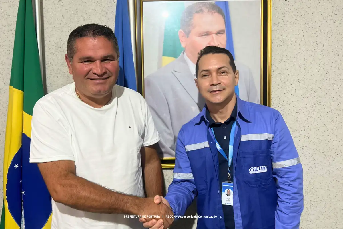 Prefeitura de Fortuna recebe novo gerente regional da CAEMA para discutir melhorias no abastecimento de água