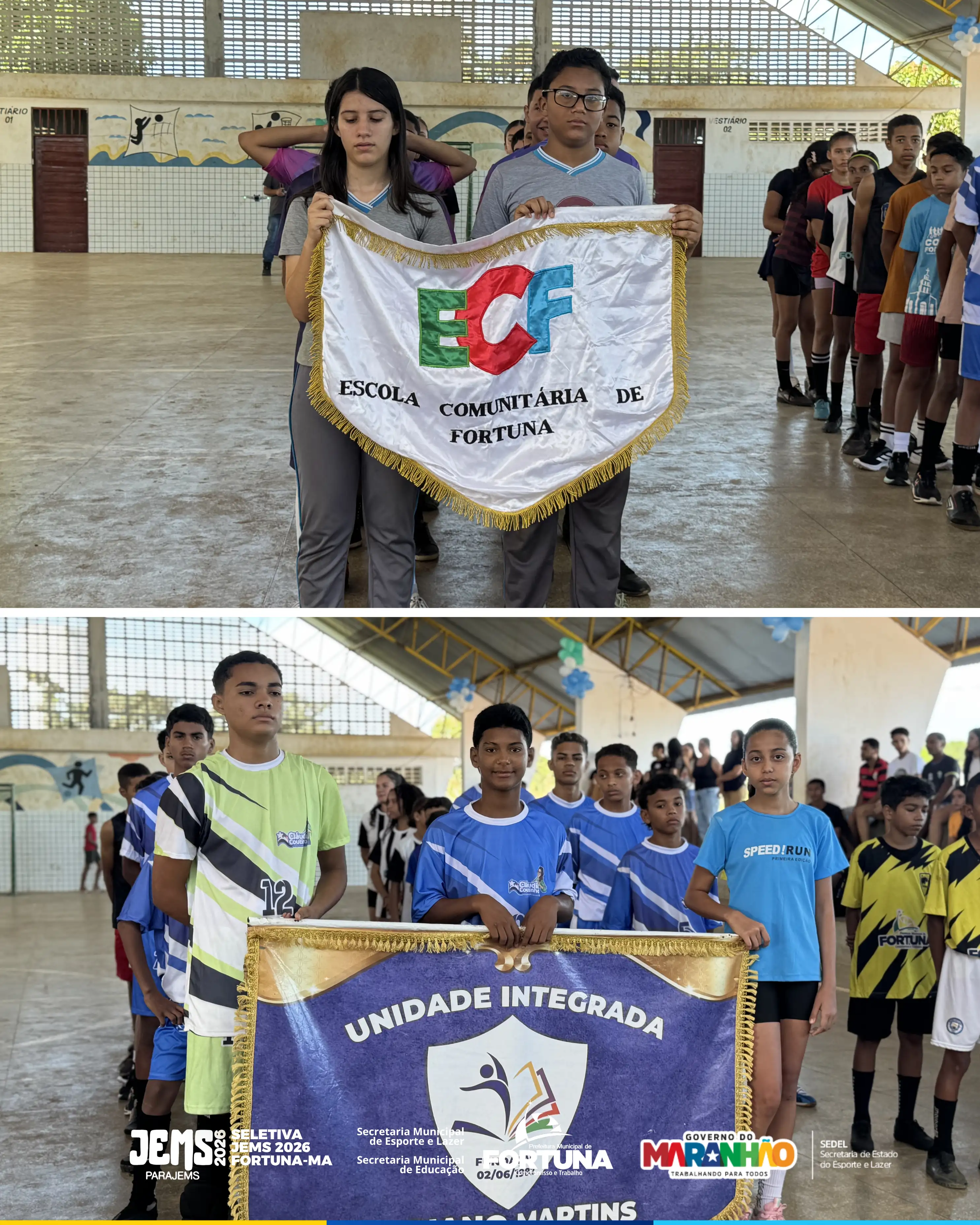 Foto 3 – Educação e esporte unidos na grande abertura dos JEMS 2026!