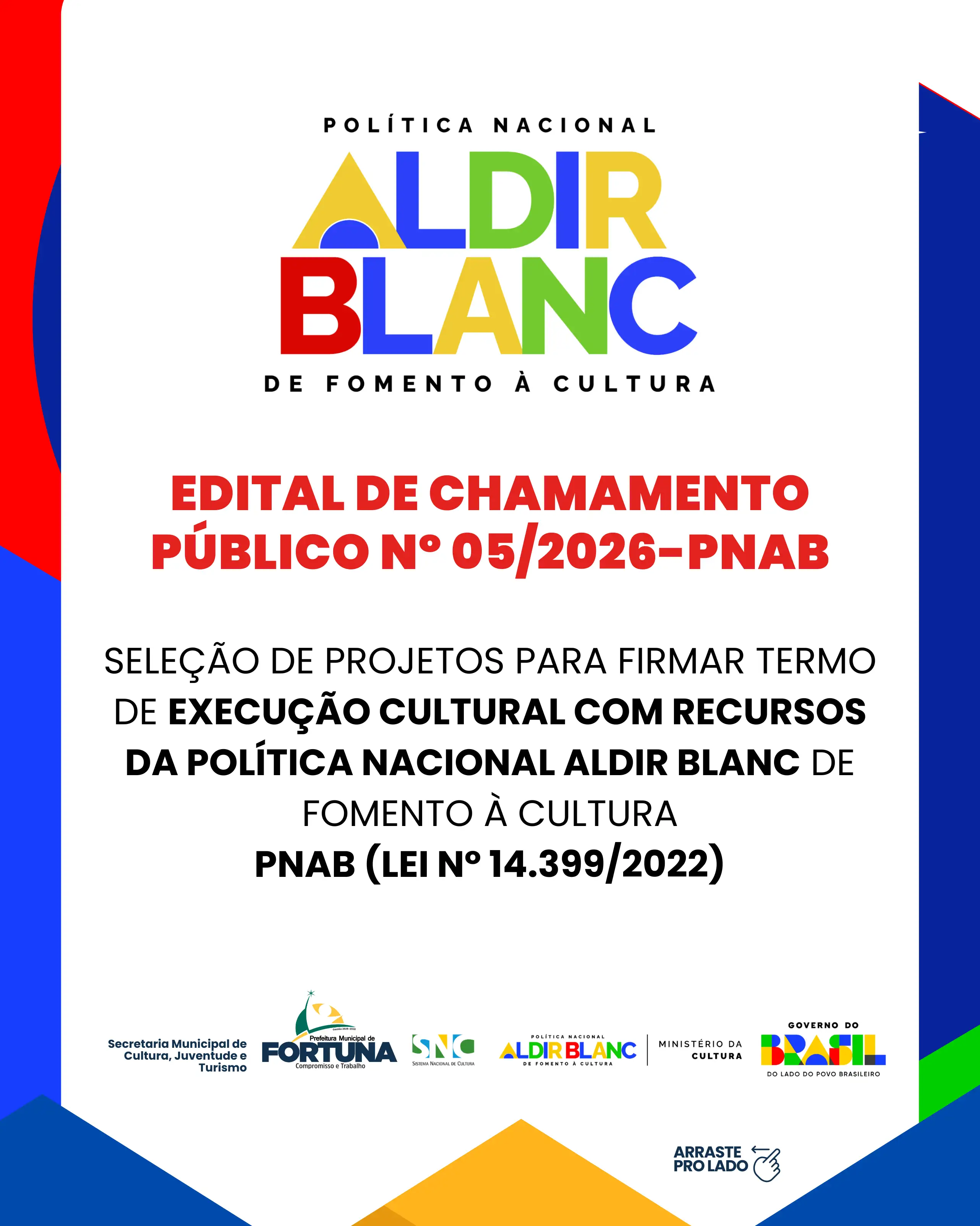 EDITAL ABERTO | PNAB 2026