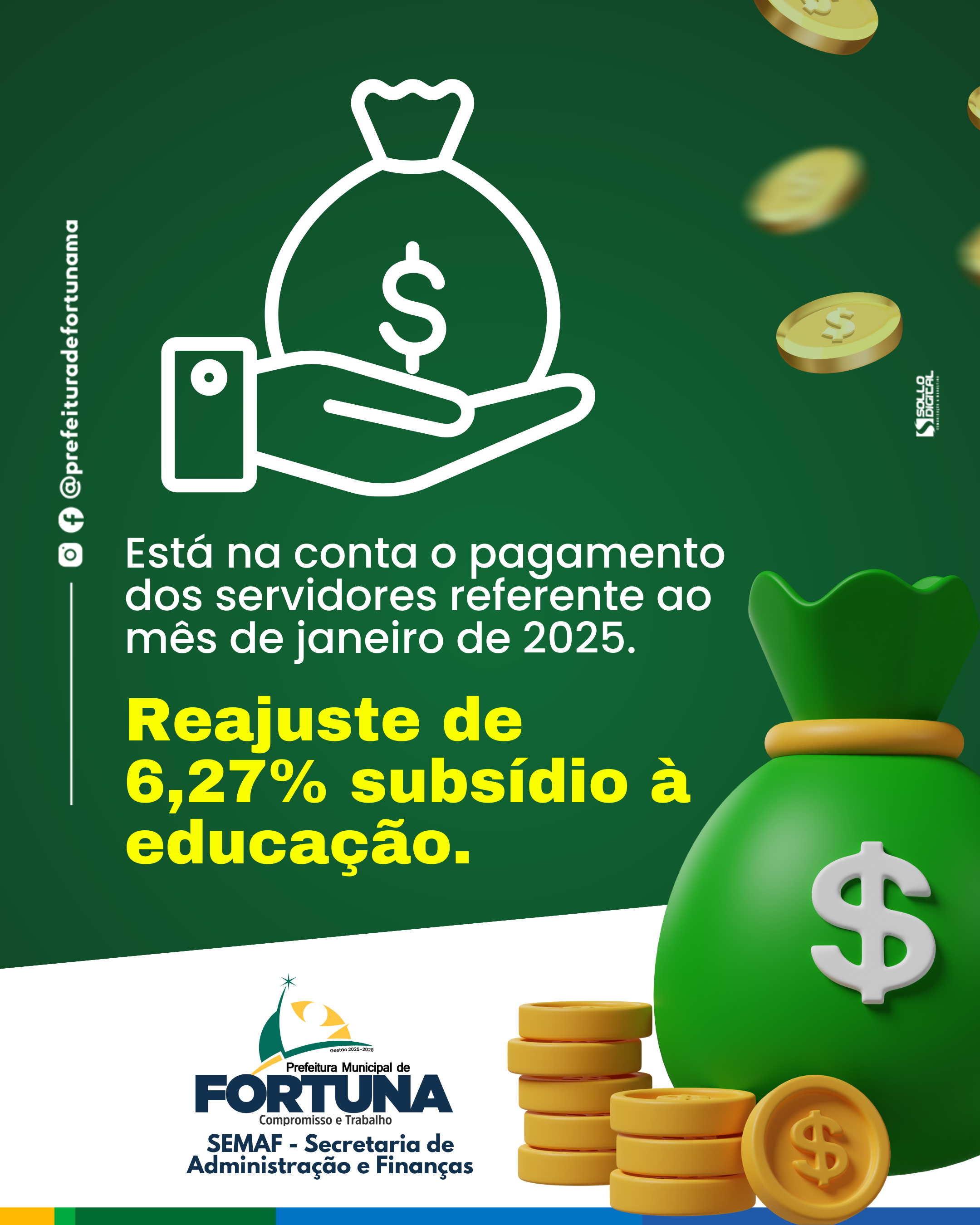 SALÁRIO NA CONTA!