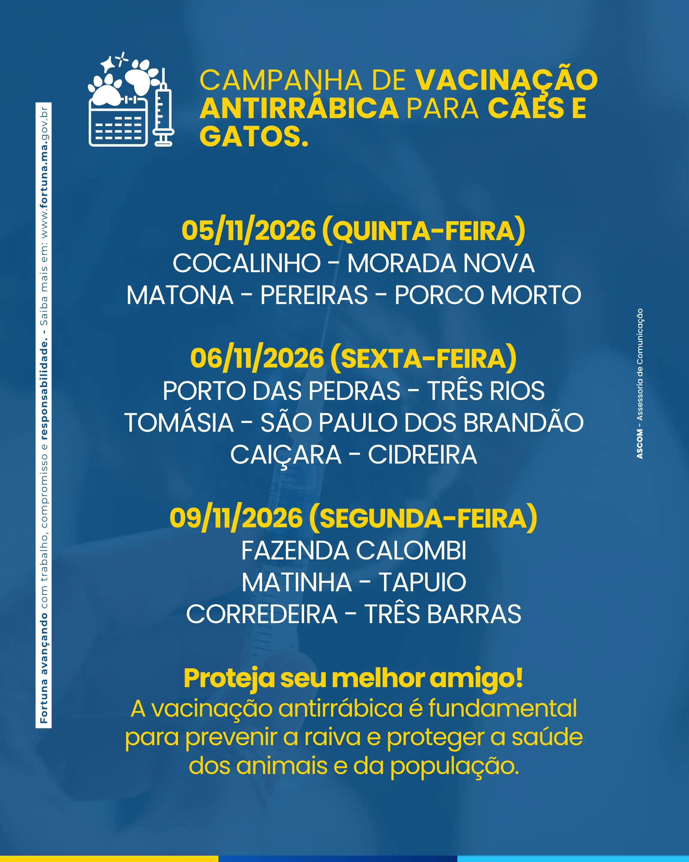 Foto 3 – CAMPANHA DE VACINAÇÃO ANTIRRÁBICA PARA CÃES E GATOS