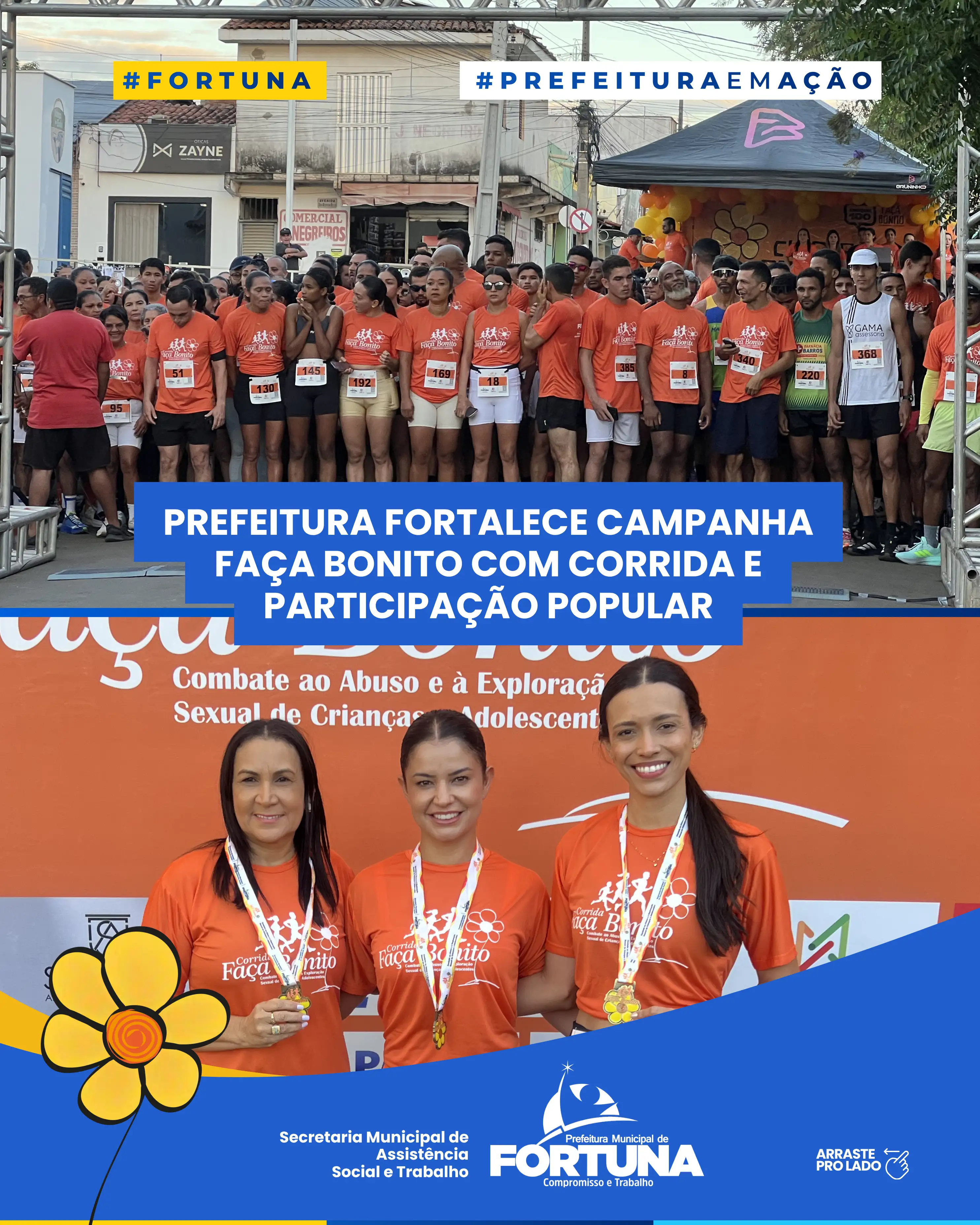1ª Corrida Faça Bonito reúne mais de 500 participantes e fortalece a luta pela proteção de crianças e adolescentes.