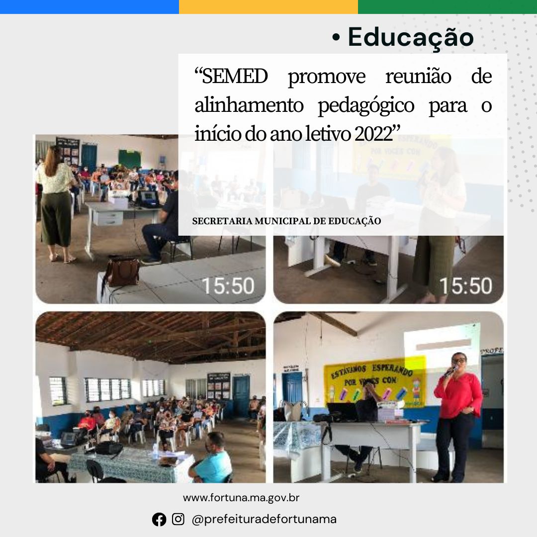 SEMED promove reunião de alinhamento pedagógico para o início do ano letivo 2022
